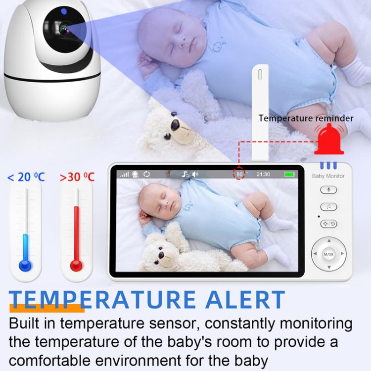 5 inch 1080P HD Baby Watcher Baby Monitor Camera, US Plug, EU Plug, UK Plug, AU Plug