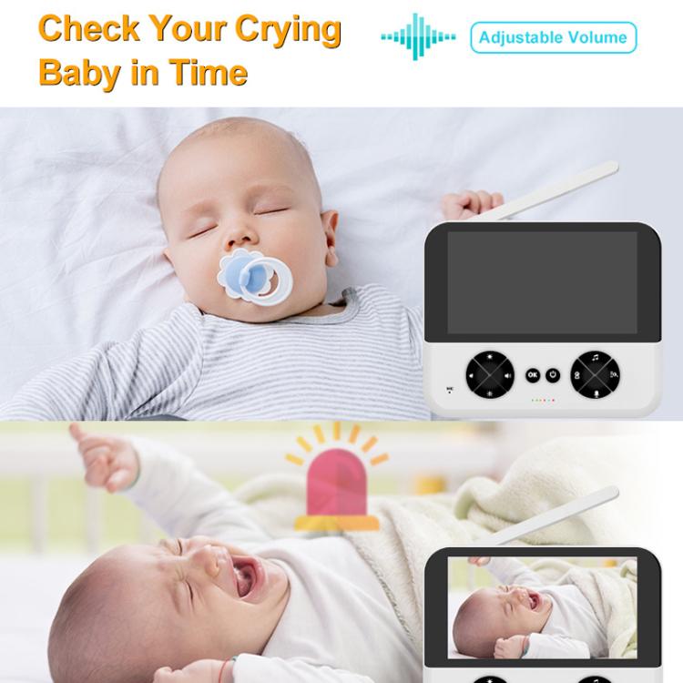 4.3 Inch IPS HD Display 720P Baby Monitor, US Plug, EU Plug, UK Plug, AU Plug