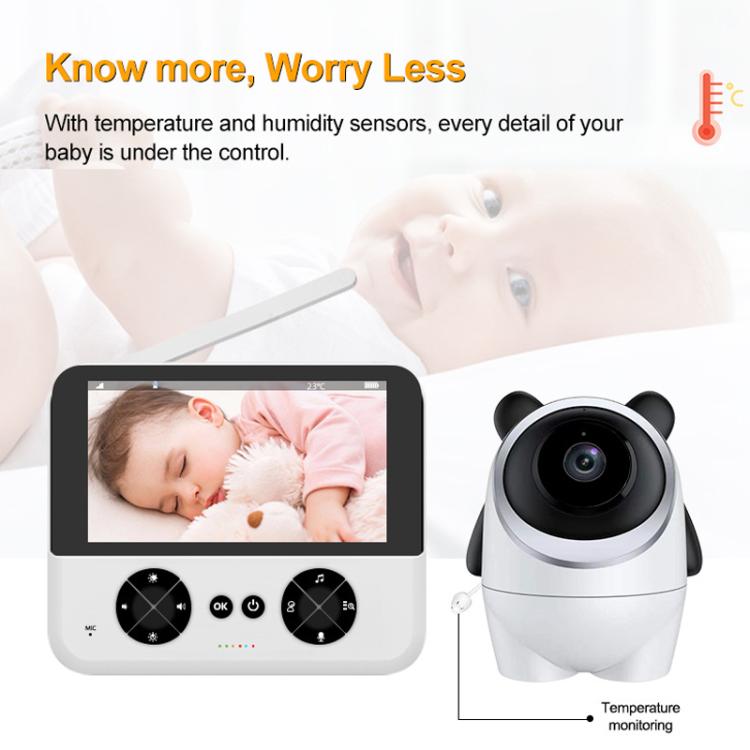 4.3 Inch IPS HD Display 720P Baby Monitor, US Plug, EU Plug, UK Plug, AU Plug