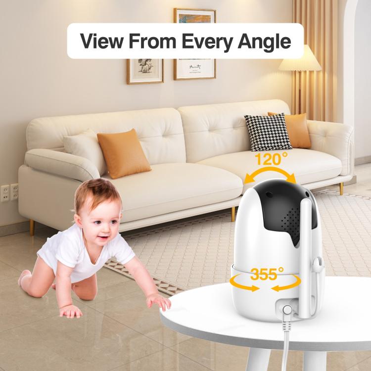 5 inch LCD Screen Auto Night Vision Baby Monitor, US Plug, EU Plug, UK Plug, AU Plug