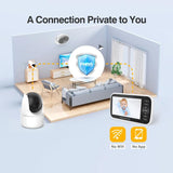 5 inch LCD Screen Auto Night Vision Baby Monitor, US Plug, EU Plug, UK Plug, AU Plug