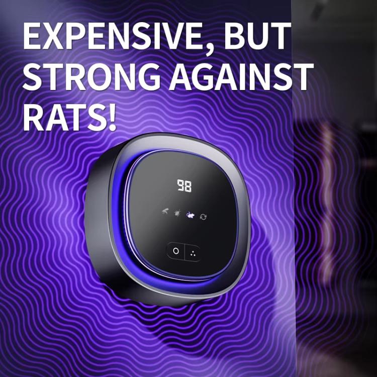 R1 Ultrasonic + Optical Drive Dual Mouse Repellent Home Mosquito Repellent, 2000mAh Battery, USB Plug-in