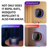 R1 Ultrasonic + Optical Drive Dual Mouse Repellent Home Mosquito Repellent, 2000mAh Battery, USB Plug-in