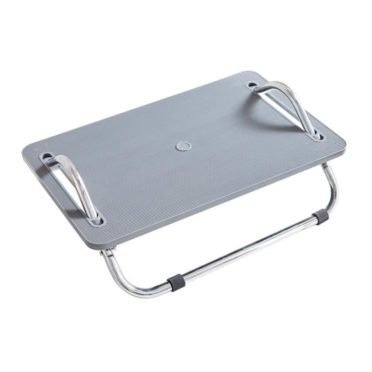 Adjustable Under Desk Foot Rest for Office Ergonomics, Anti-Cross Leg Design Foot Stool, Metal Tube Black, Metal Tube Gray