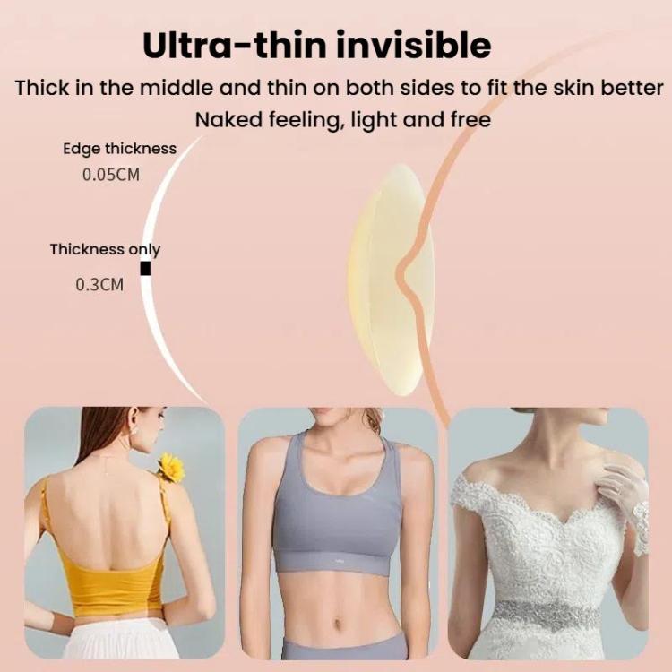 Ultra-thin Invisible Anti-bump Silicone Breast Stickers, 8cm, 10cm, 13cm