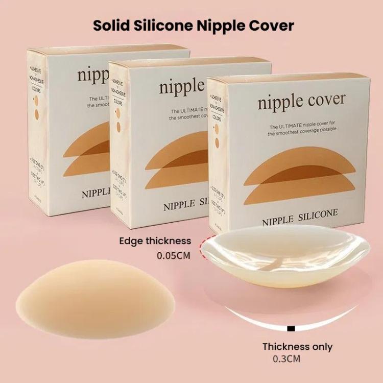 Ultra-thin Invisible Anti-bump Silicone Breast Stickers, 8cm, 10cm, 13cm