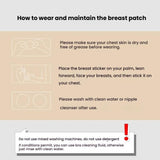 Ultra-thin Invisible Anti-bump Silicone Breast Stickers, 8cm, 10cm, 13cm