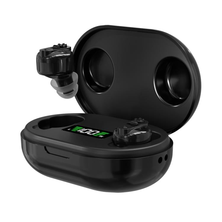 Elderly Hearing Aids Invisible Sound Amplifier Noise Reduction Collector With Digital Display Charging Compartment