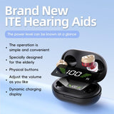 Elderly Hearing Aids Invisible Sound Amplifier Noise Reduction Collector With Digital Display Charging Compartment