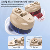 Elderly Hearing Aids Invisible Sound Amplifier Noise Reduction Collector With Digital Display Charging Compartment