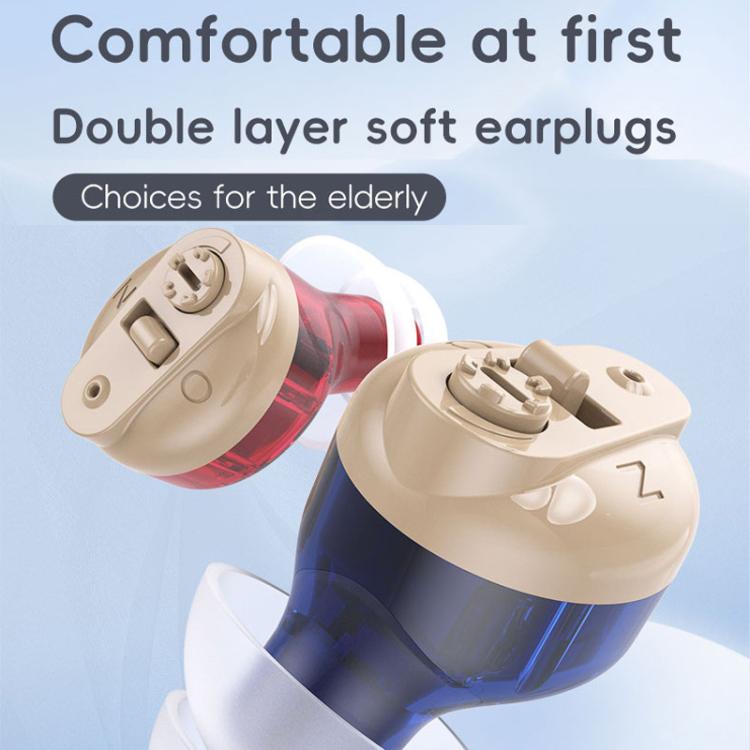 Elderly Hearing Aids Invisible Sound Amplifier Noise Reduction Collector With Digital Display Charging Compartment