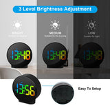 EDUP EH-8816 Simple Digital Electronic Clock Night Light Battery Plug-in Dual Power Mode Alarm Clock