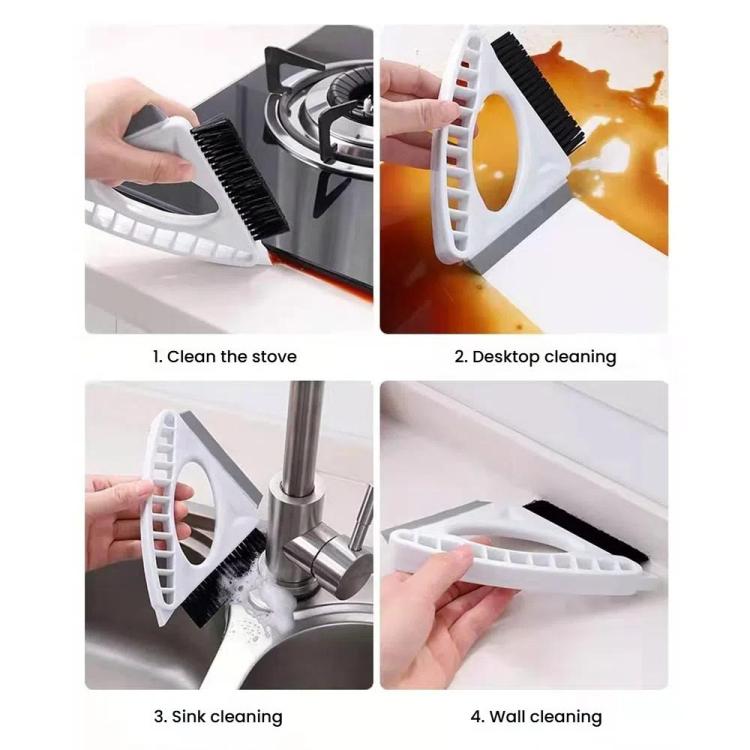 3-in-1 Window Cleaning Tool Multifunctional Gap Brush Household Glass Wiper