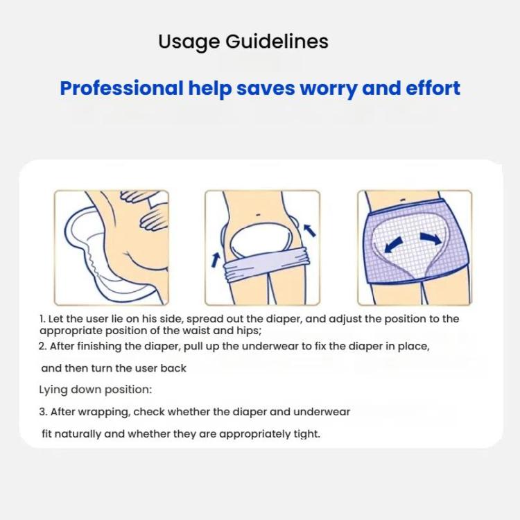KangYi Doctor 30pcs /Pack 70x37cm Gourd-shaped Diapers for Elderly Adults, 70x37cm