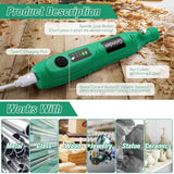5-speed Mini Electric Grinder Micro Drill Metal Glass Ceramic Grinding Carving Cutting And Polishing Tools, 137pcs /Set, 26pcs /Set