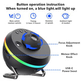 USB Plug-in Space Ball HD Galaxy Projector Lamp Dynamic Meteor Starry Sky Atmosphere Light