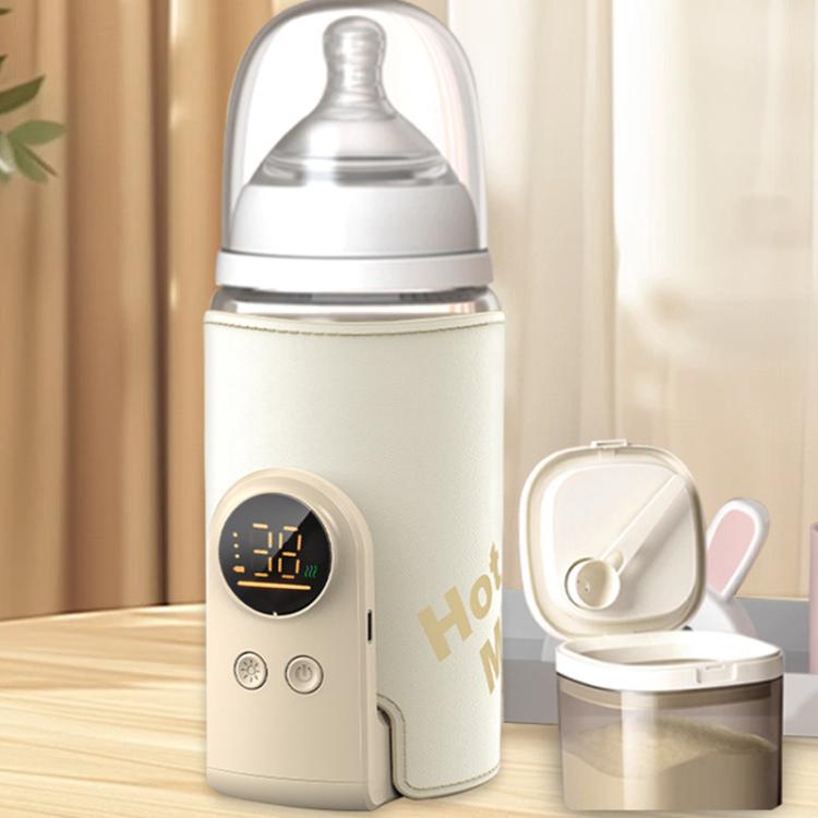 18W Wireless Baby Bottle Warmer 6 Adjustable Temperature Settings Milk Thermo Cover for Breastfeeding & Formula, 6000mAh, 8000mAh, 10000mAh