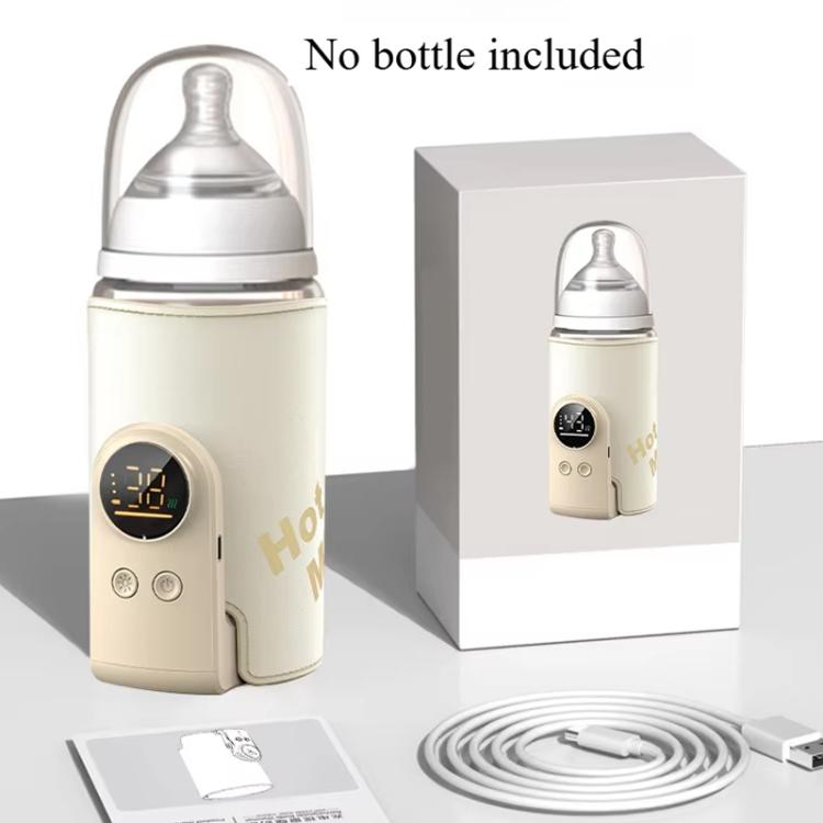 18W Wireless Baby Bottle Warmer 6 Adjustable Temperature Settings Milk Thermo Cover for Breastfeeding & Formula, 6000mAh, 8000mAh, 10000mAh
