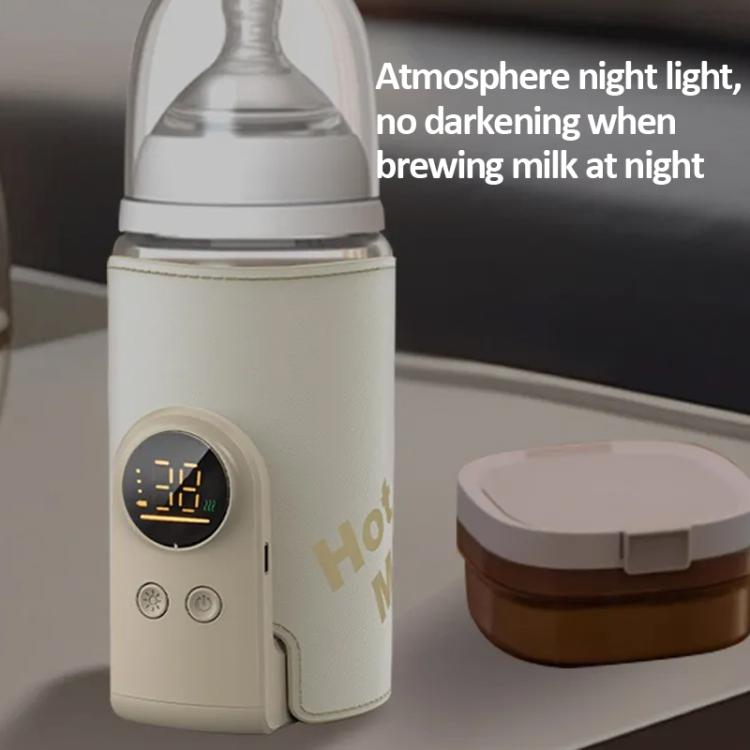 18W Wireless Baby Bottle Warmer 6 Adjustable Temperature Settings Milk Thermo Cover for Breastfeeding & Formula, 6000mAh, 8000mAh, 10000mAh