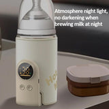 18W Wireless Baby Bottle Warmer 6 Adjustable Temperature Settings Milk Thermo Cover for Breastfeeding & Formula, 6000mAh, 8000mAh, 10000mAh