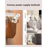 18W Wireless Baby Bottle Warmer 6 Adjustable Temperature Settings Milk Thermo Cover for Breastfeeding & Formula, 6000mAh, 8000mAh, 10000mAh