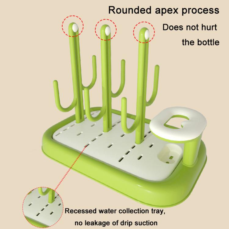 Baby Bottle Drying Rack Drain Drying Rack Insertable Bottle Brush Nipple Brush Storage Holder