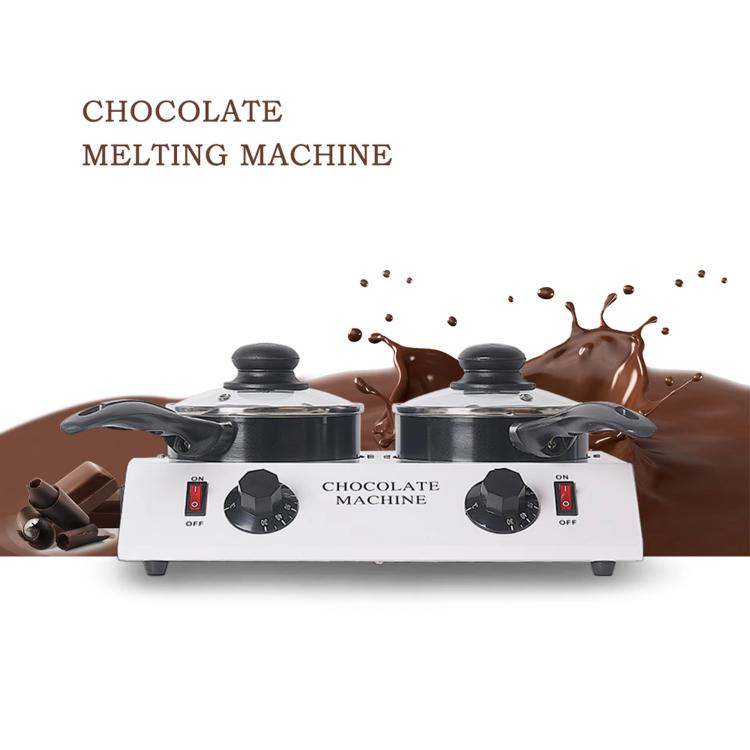 Dessert Making Double Cylinder Chocolate Hot Melt Machine, US Plug, UK Plug, EU Plug