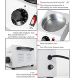 Dessert Making Double Cylinder Chocolate Hot Melt Machine, US Plug, UK Plug, EU Plug