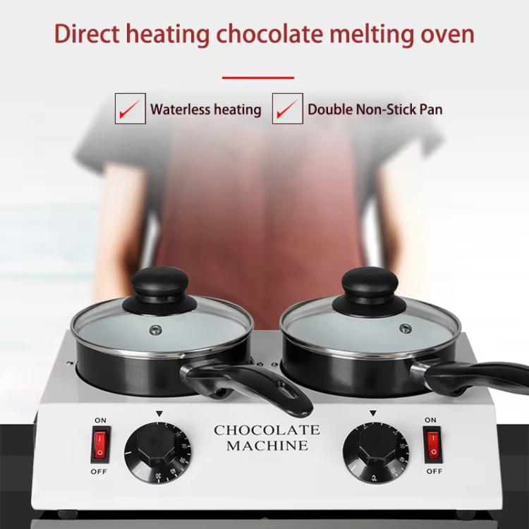 Dessert Making Double Cylinder Chocolate Hot Melt Machine, US Plug, UK Plug, EU Plug