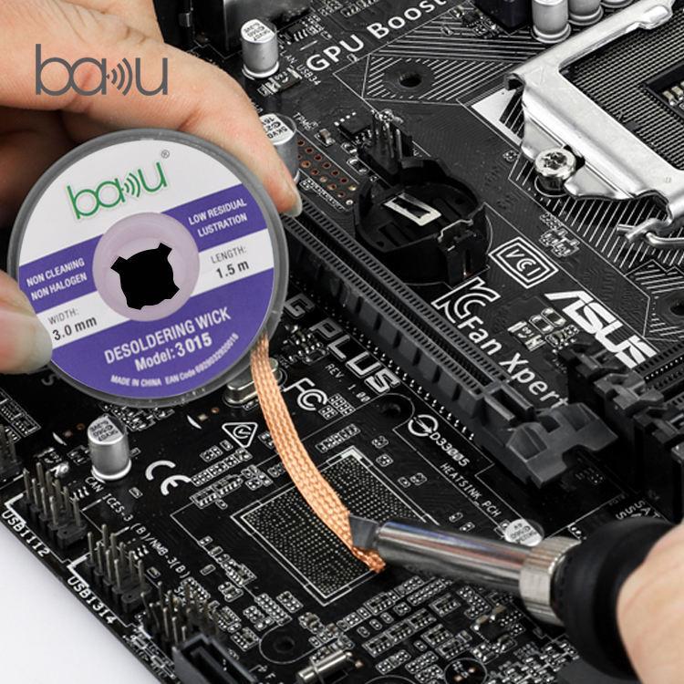 Solder Wick Remover Desoldering Braid for Electronics Repair, BAKU BK-1515, BAKU BK-2015, BAKU BK-2515, BAKU BK-3015