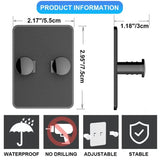 3pcs /Pack Wall-Mounted No-Drill Shaver Organizer Manual/Safety Razor Hook