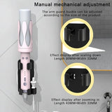 Bathroom Wall-Mounted Curling Iron Organizer Holder with Adjustable Clamps Built-In Cord Wrap