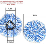 3pcs /Pack Mop Pads For O-Cedar EasyWring RinseClean 2 Tank System