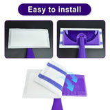 3pcs /Pack Disposable Mopping Pads For Swiffer WetJet Heavy Duty Cleaning, Multi-Surface, Streak-Free, Quick Clean, White