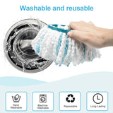 4pcs /Pack Mop Head for Leifheit Twist Mop Super Absorbent Microfiber Replacement