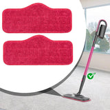 2pcs /Pack Mop Cloths Rag For Schenley Steam Mop Replacement Microfiber Pads