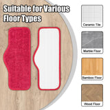 2pcs /Pack Mop Cloths Rag For Schenley Steam Mop Replacement Microfiber Pads