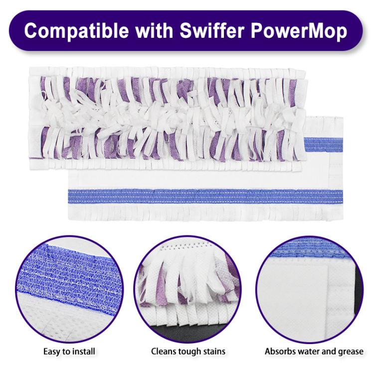 2pcs /Pack Disposable Mop Pad Refills For Swiffer PowerMop Floor Cleaning Replacement