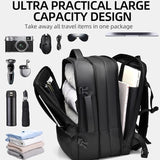 WEIXIER B759 Simple Expandable Men Shoulder Bag Large Capacity Laptop Backpacks