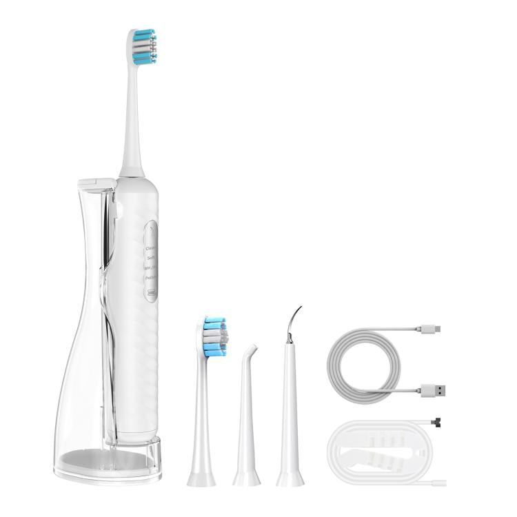 3-in-1 Electric Toothbrush, Water Flosser & Oral Irrigator with 180mL Detachable Tank