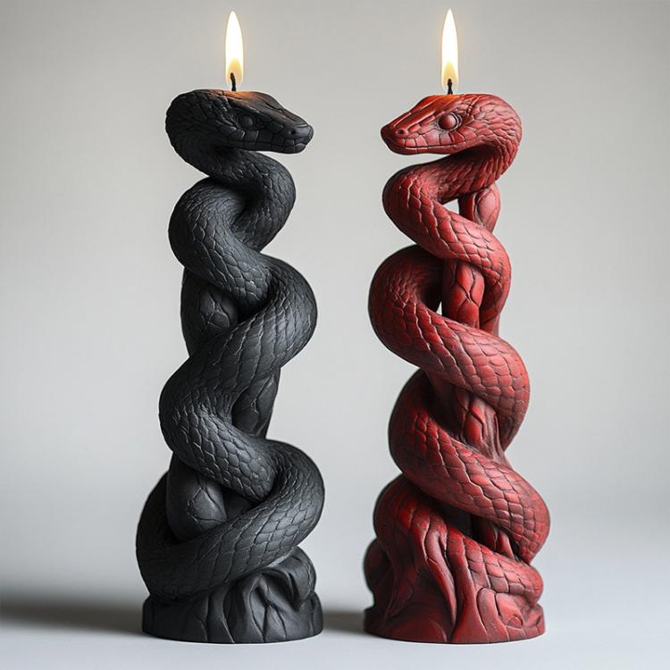 Snake-Shaped Aromatherapy Candle Silicone Mold DIY Diffuser Stone Gift Mold, Snake Flower Column ZL-981, Snake Stone Column ZL-982, Snake Column ZL-983, Snake Reincarnation ZL-984