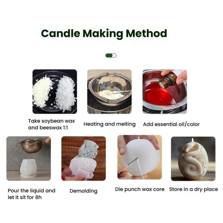 Snake-Shaped Aromatherapy Candle Silicone Mold DIY Diffuser Stone Gift Mold, Snake Flower Column ZL-981, Snake Stone Column ZL-982, Snake Column ZL-983, Snake Reincarnation ZL-984