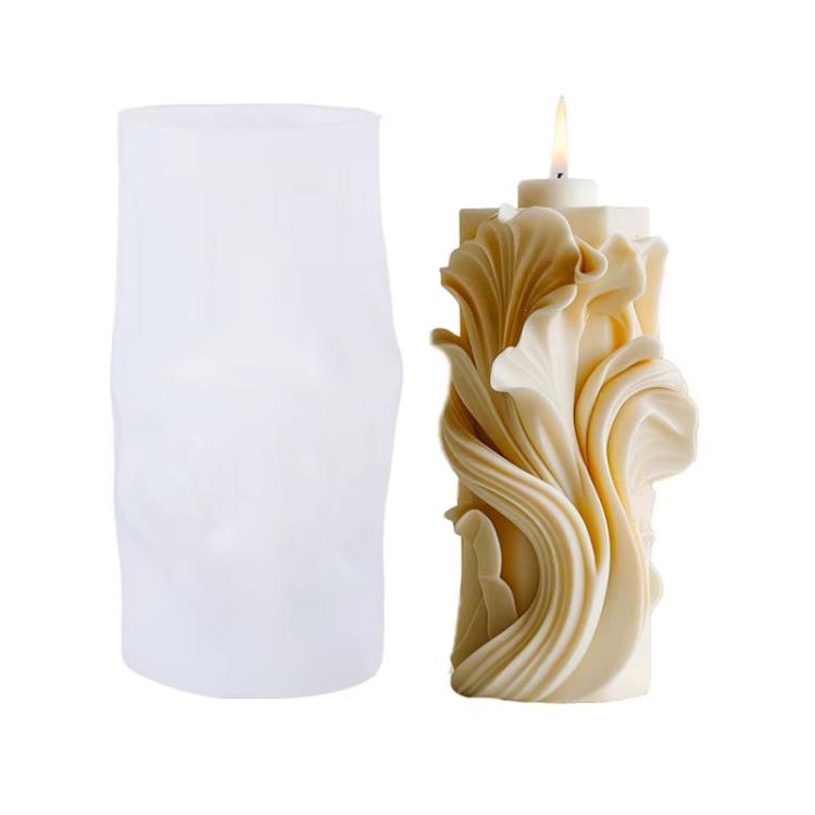 Spiral Wave Aromatherapy Candle Silicone Mold DIY Diffuser Stone Decorative Ornament Mold, 3A ZL-513, 3l ZL-521