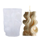 Spiral Wave Aromatherapy Candle Silicone Mold DIY Diffuser Stone Decorative Ornament Mold, 3A ZL-513, 3l ZL-521
