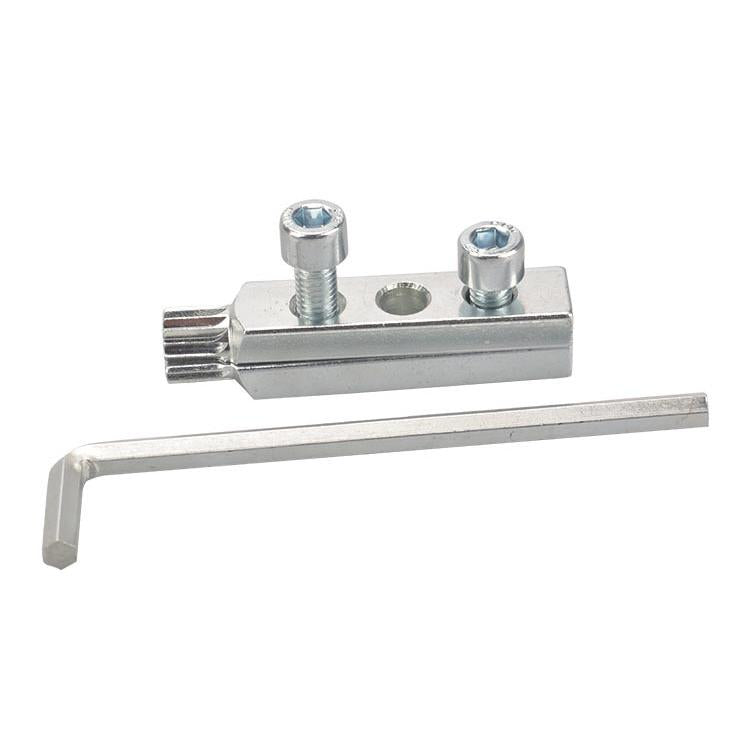 Water Tube Breakage Screw Extractor Faucet Angle Valve Manual Removal Tool, Silver