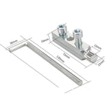 Water Tube Breakage Screw Extractor Faucet Angle Valve Manual Removal Tool, Silver