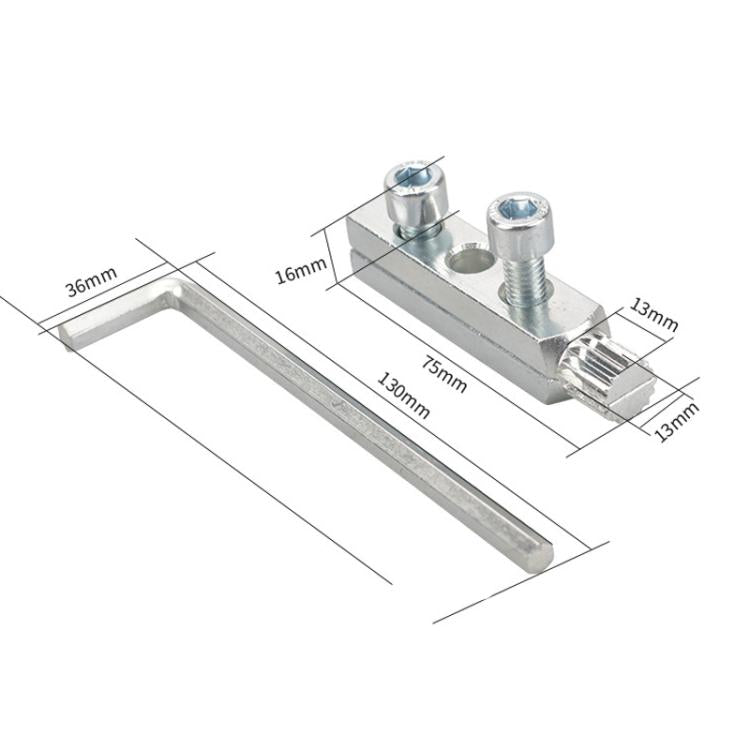 Water Tube Breakage Screw Extractor Faucet Angle Valve Manual Removal Tool, Silver