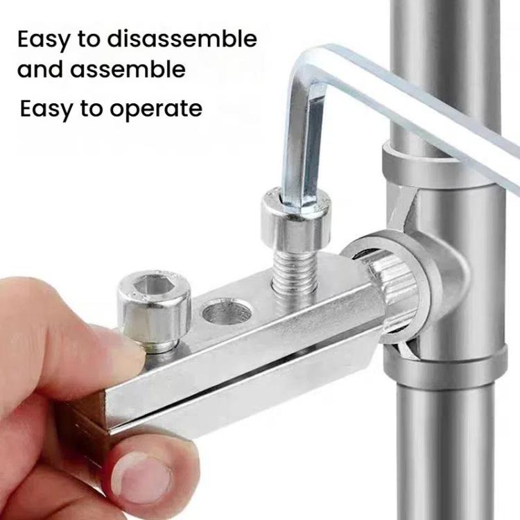 Water Tube Breakage Screw Extractor Faucet Angle Valve Manual Removal Tool, Silver