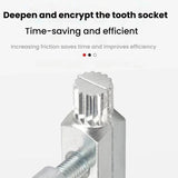 Water Tube Breakage Screw Extractor Faucet Angle Valve Manual Removal Tool, Silver