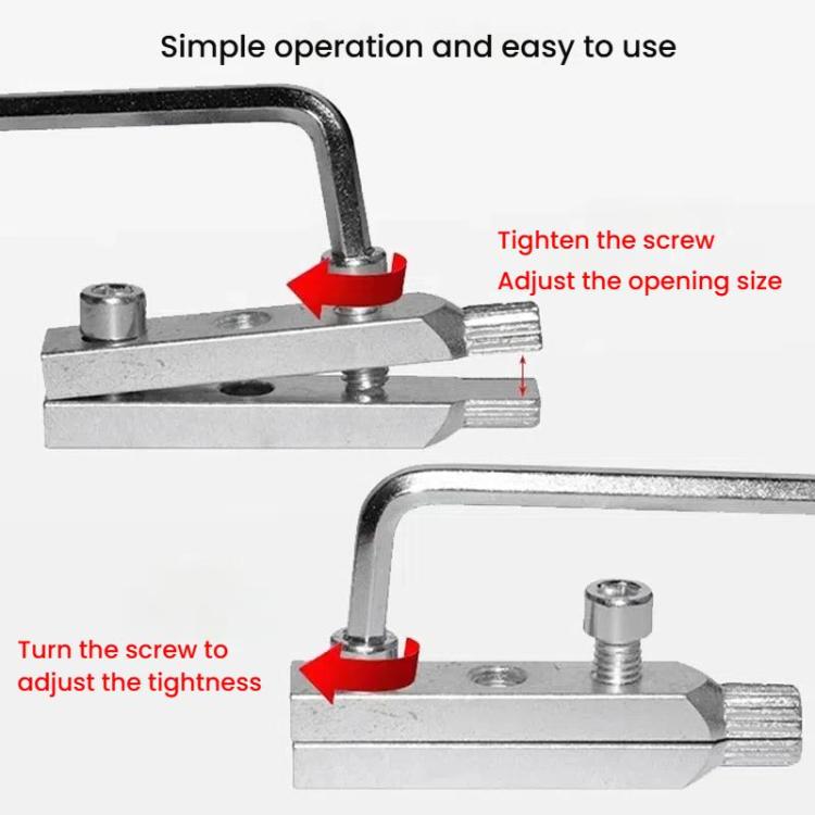Water Tube Breakage Screw Extractor Faucet Angle Valve Manual Removal Tool, Silver